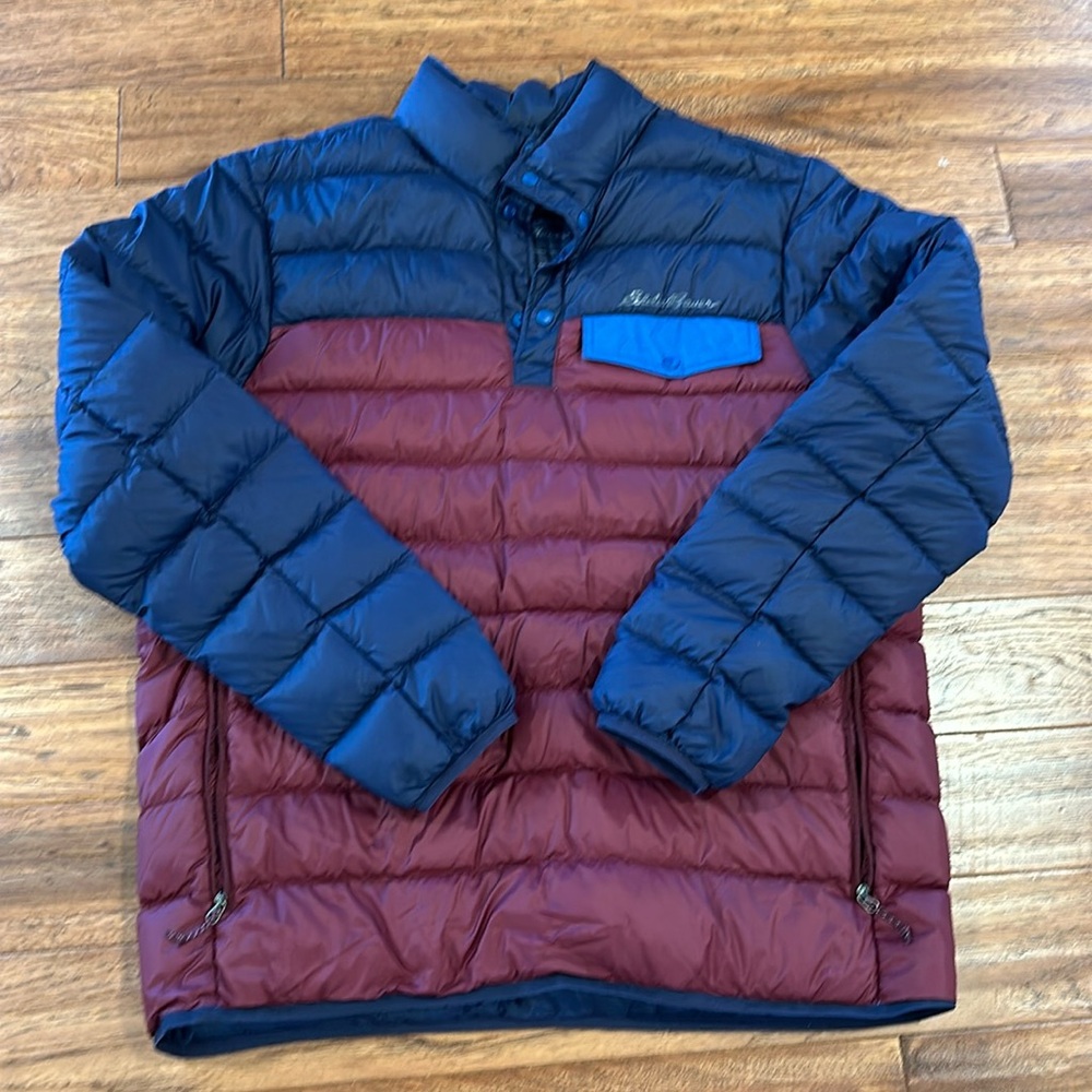 Eddie Bauer Puffer Quarter pullover size L